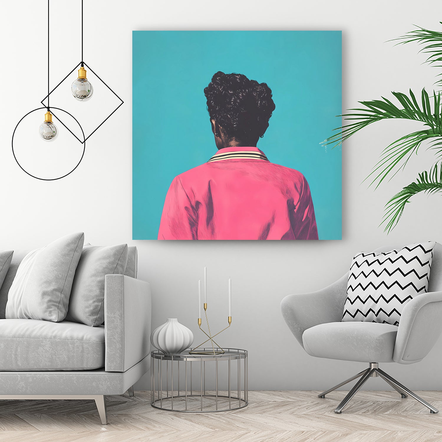 Hot Pink Jacket by Grace Popp on GIANT ART - figurative