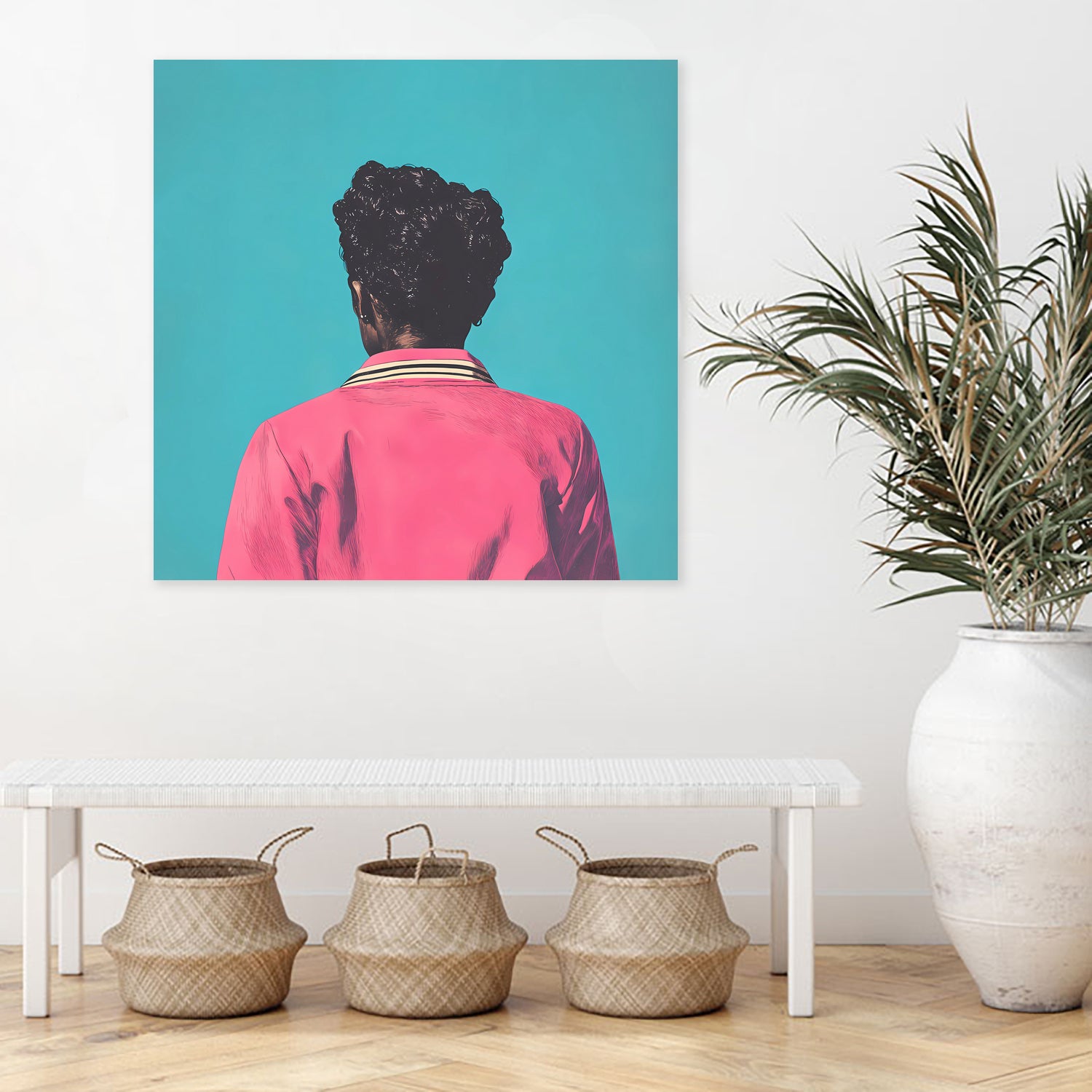 Hot Pink Jacket by Grace Popp on GIANT ART - figurative