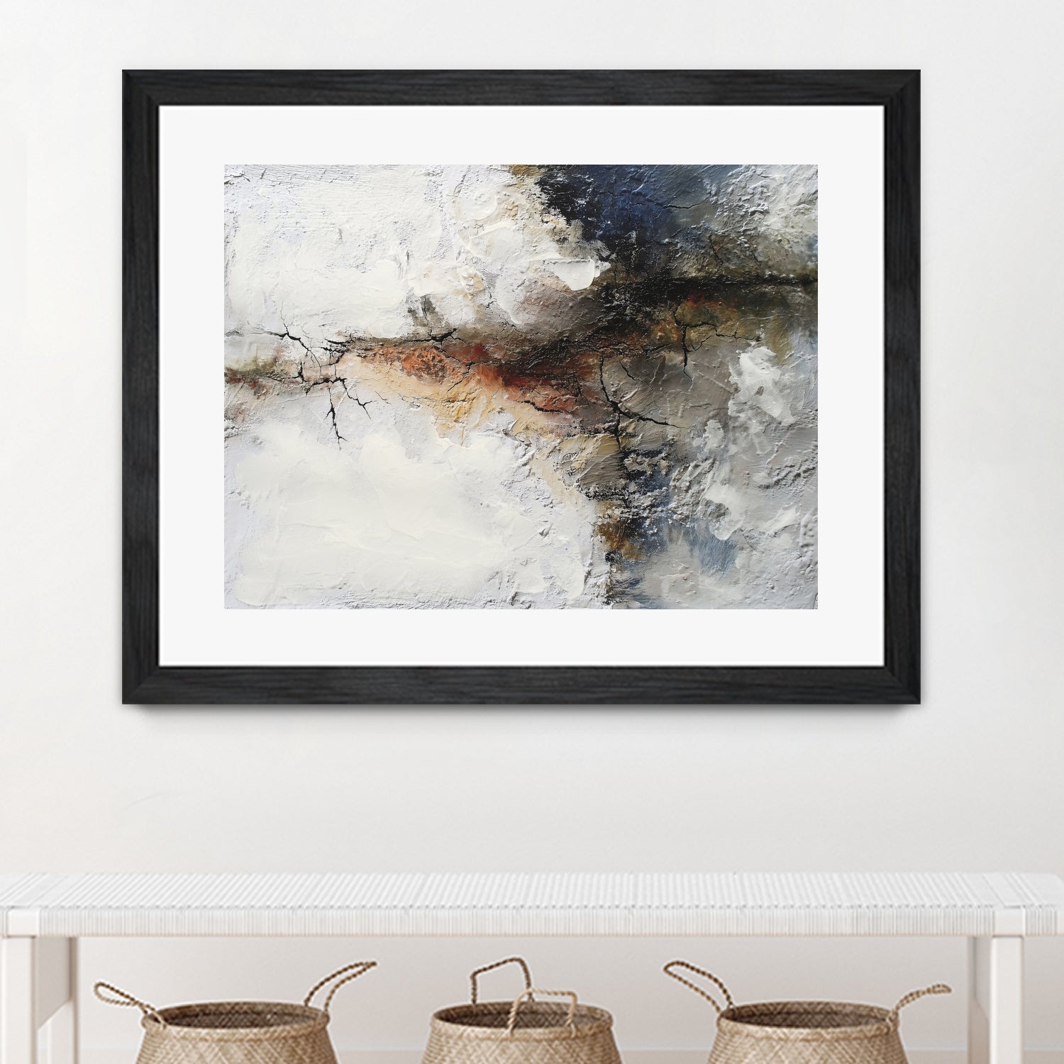 Unlined I by Melissa Wang on GIANT ART - abstract geometrics cloud dancer