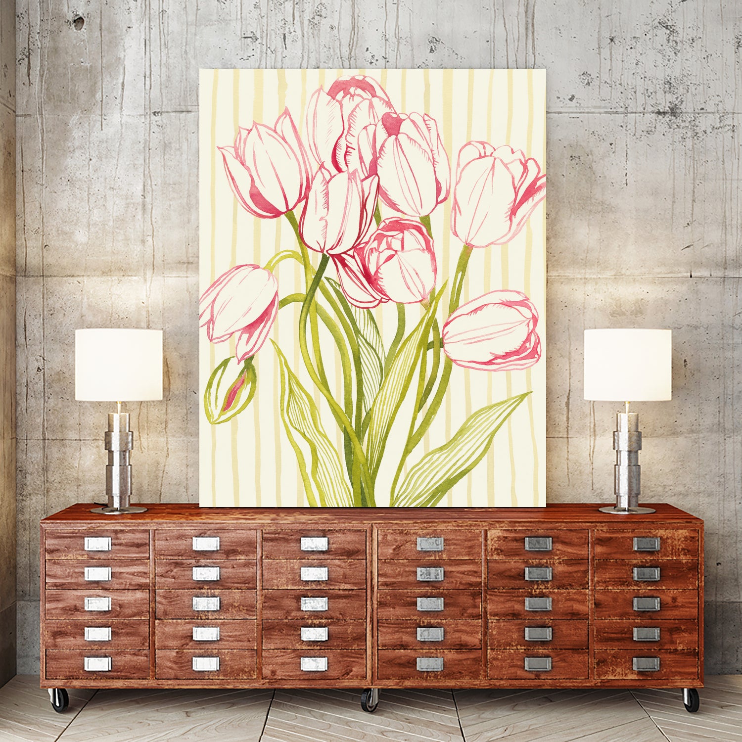 Sunday Best I by Grace Popp on GIANT ART - floral botanicals flowers