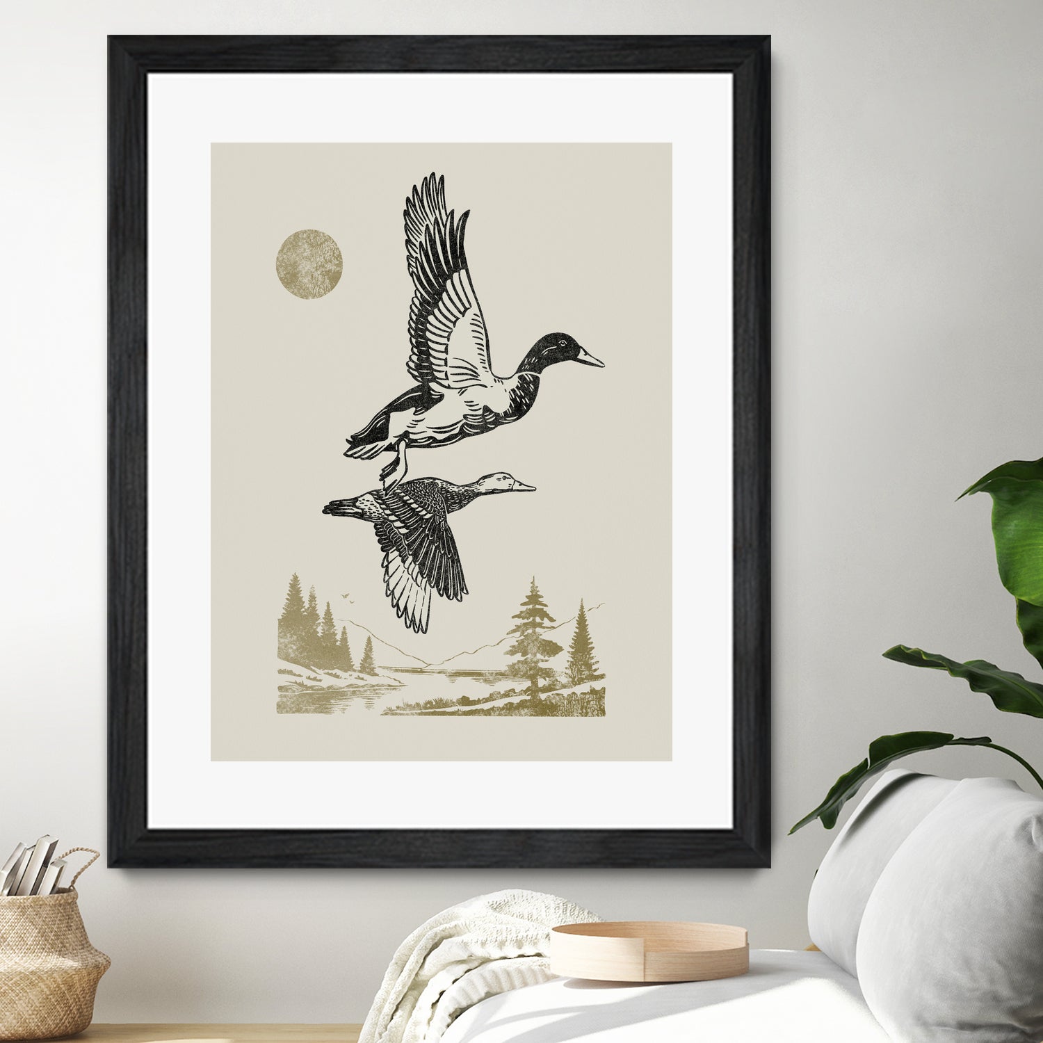 Lake Meditation l by Victoria Barnes on GIANT ART - animals nature birds