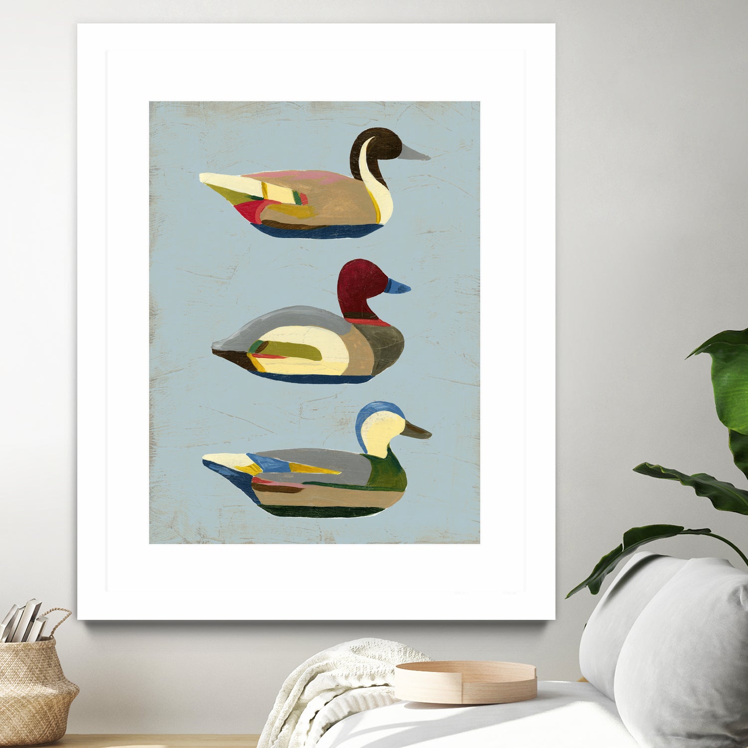Decoy Ducks I by June Erica Vess on GIANT ART - animals nature birds