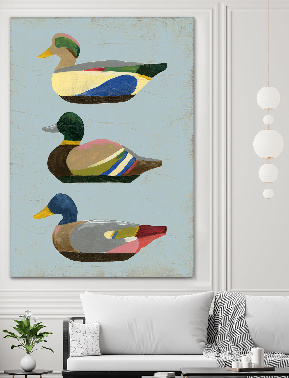 Decoy Ducks II by June Erica Vess on GIANT ART - animals nature birds