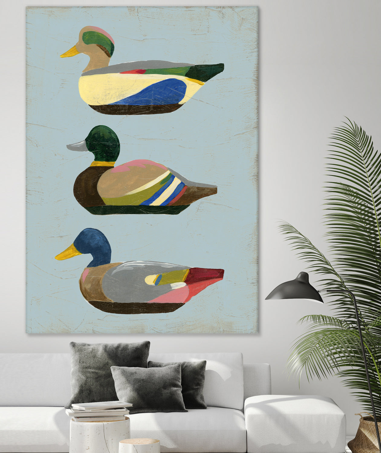 Decoy Ducks II by June Erica Vess on GIANT ART - animals nature birds