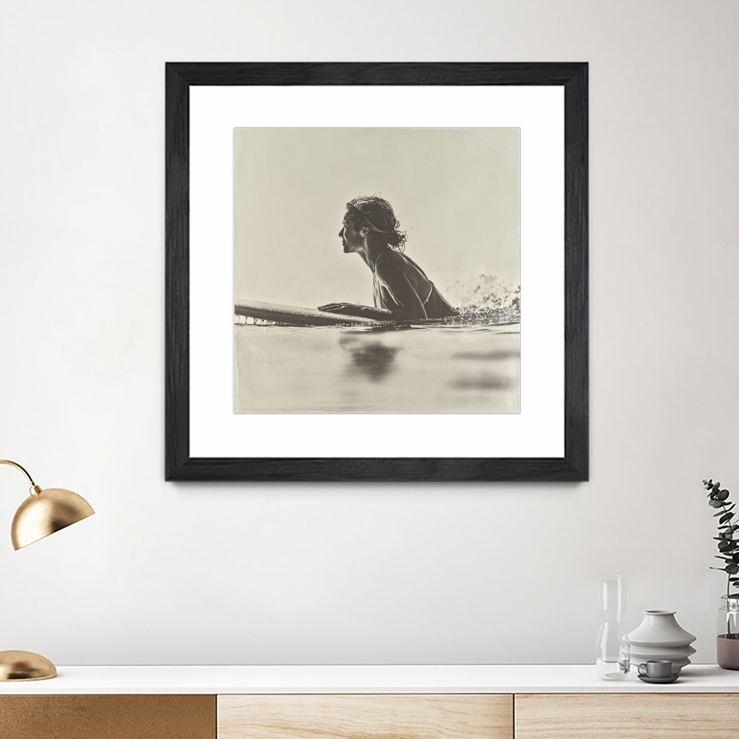 Malibu Paddleout I by Walker Noble on GIANT ART - sports watersports