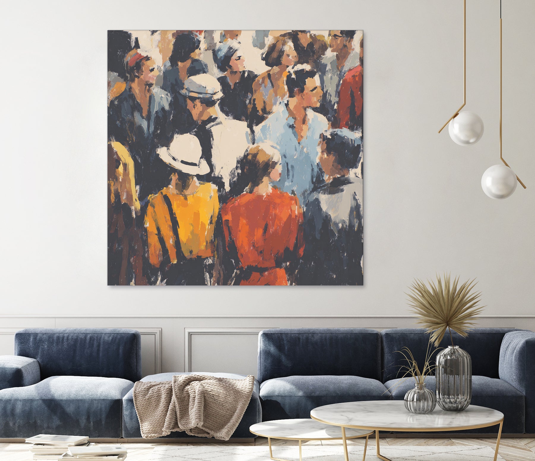 Faces in the Crowd I by Walker Noble on GIANT ART - figurative fashion other