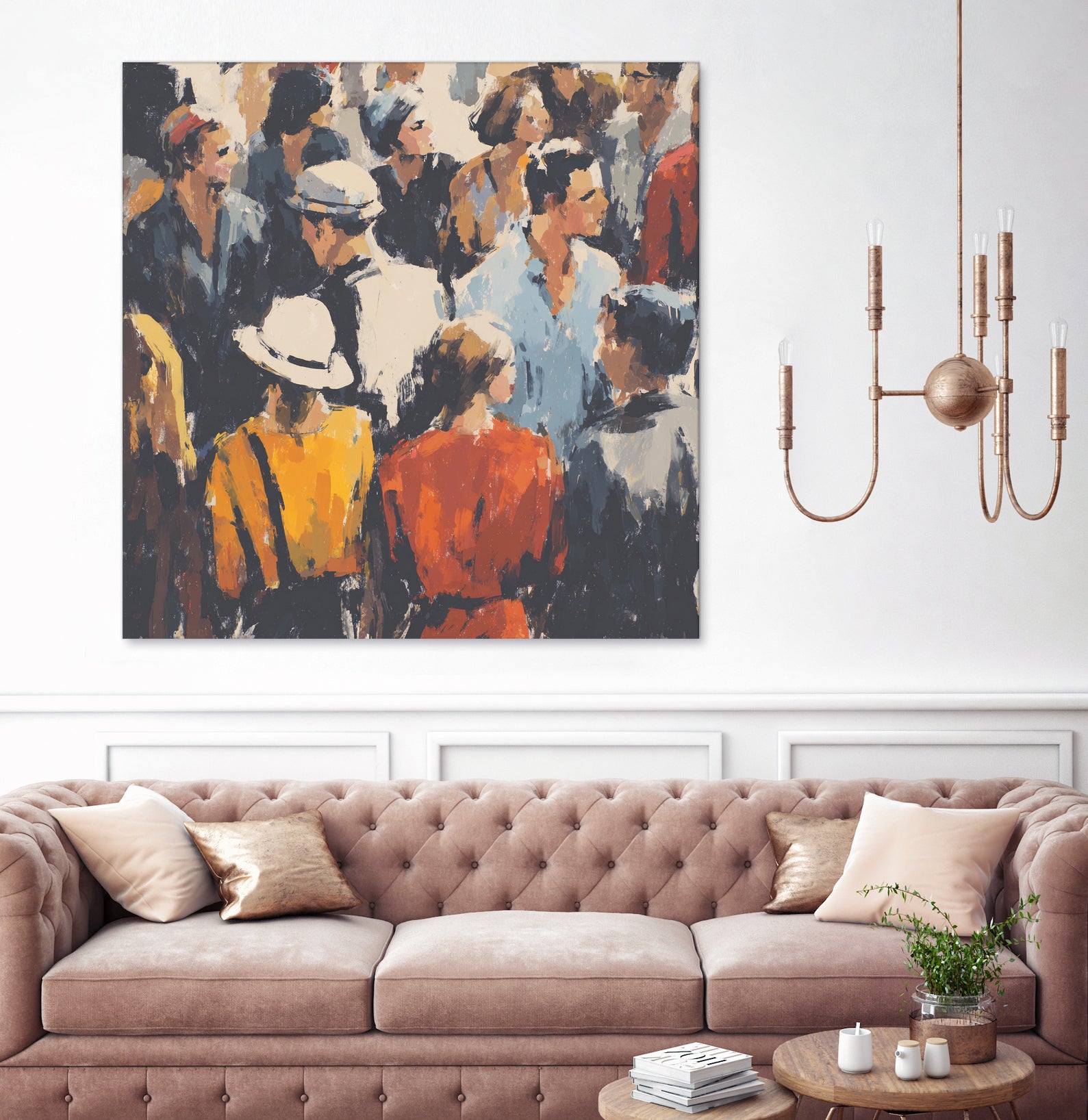 Faces in the Crowd I by Walker Noble on GIANT ART - figurative fashion other