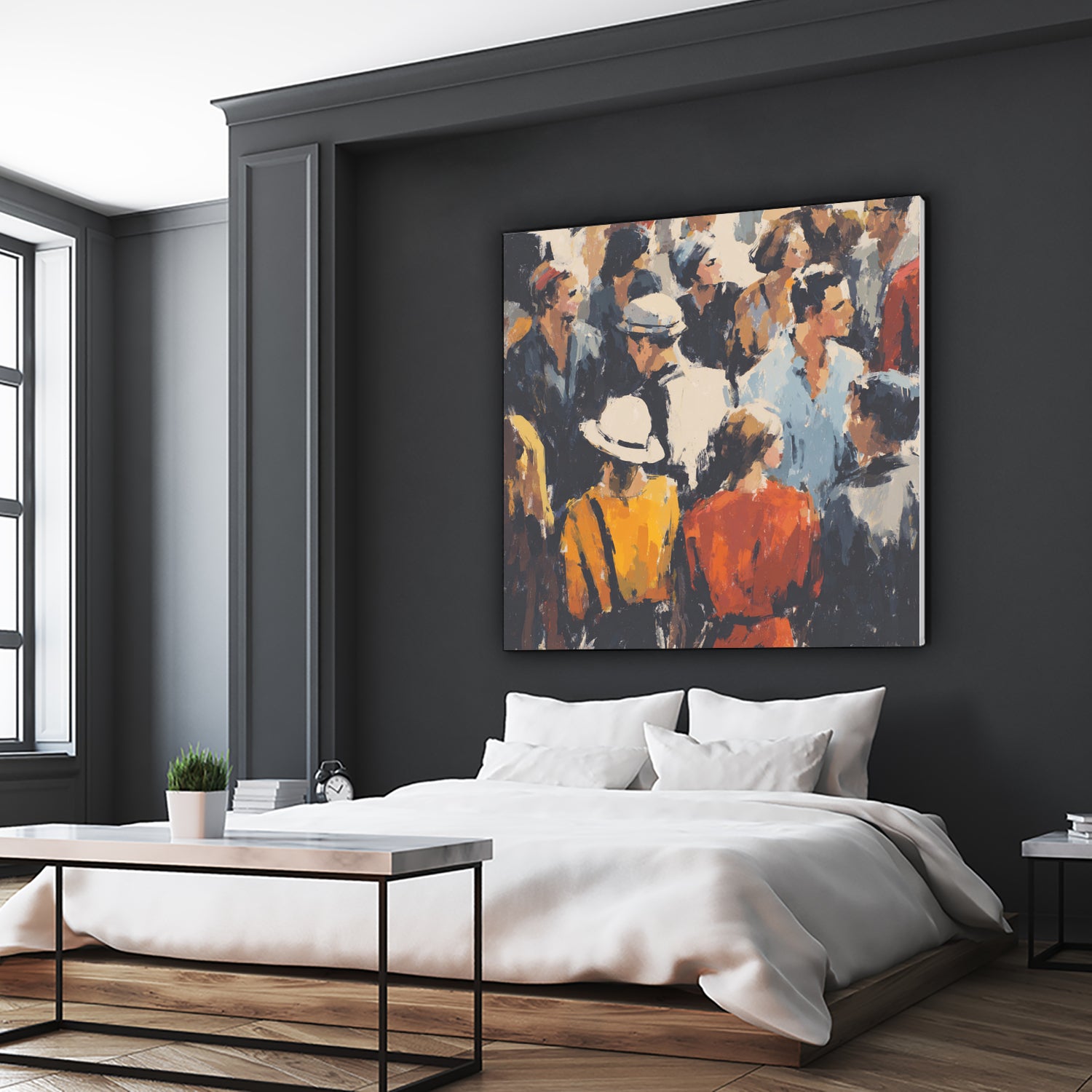 Faces in the Crowd I by Walker Noble on GIANT ART - figurative fashion other