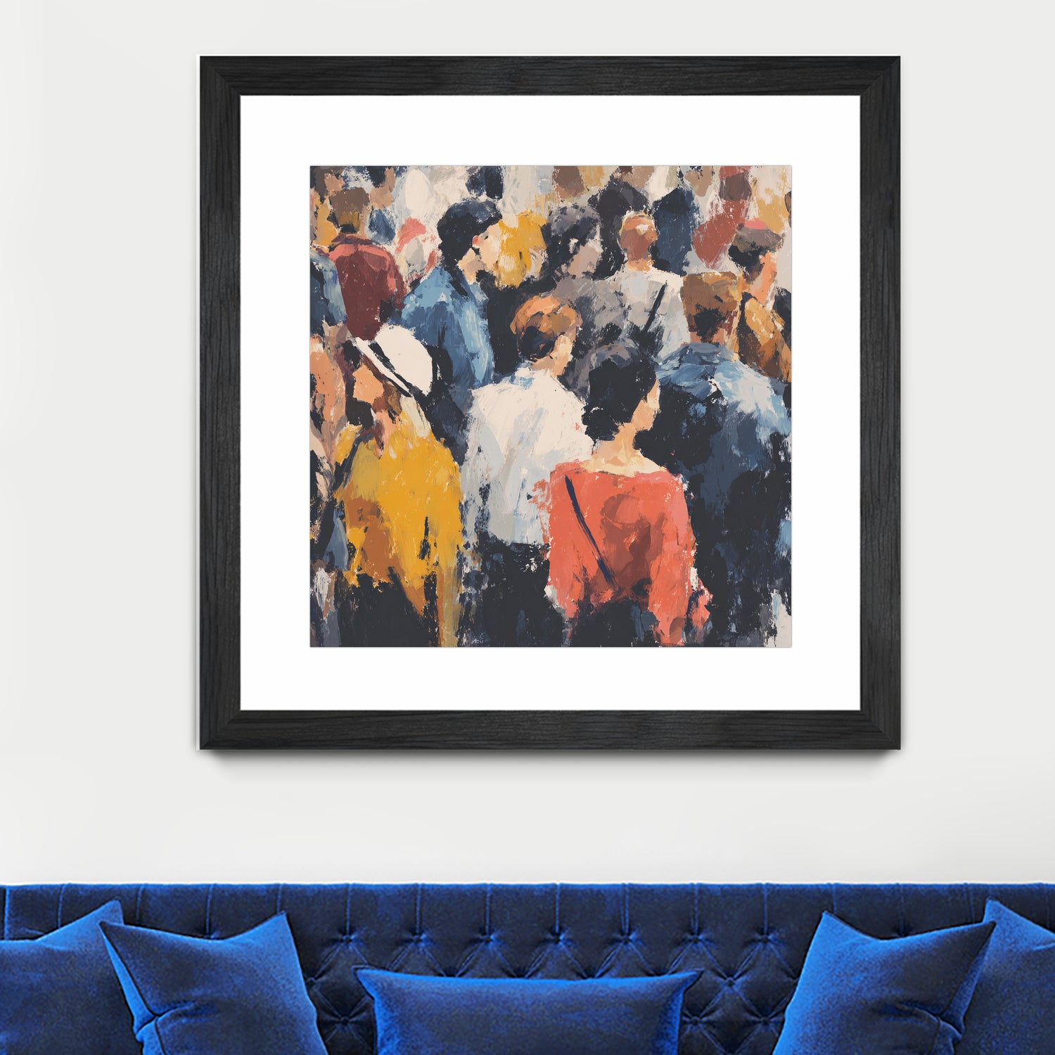 Faces in the Crowd II by Walker Noble on GIANT ART - figurative fashion other