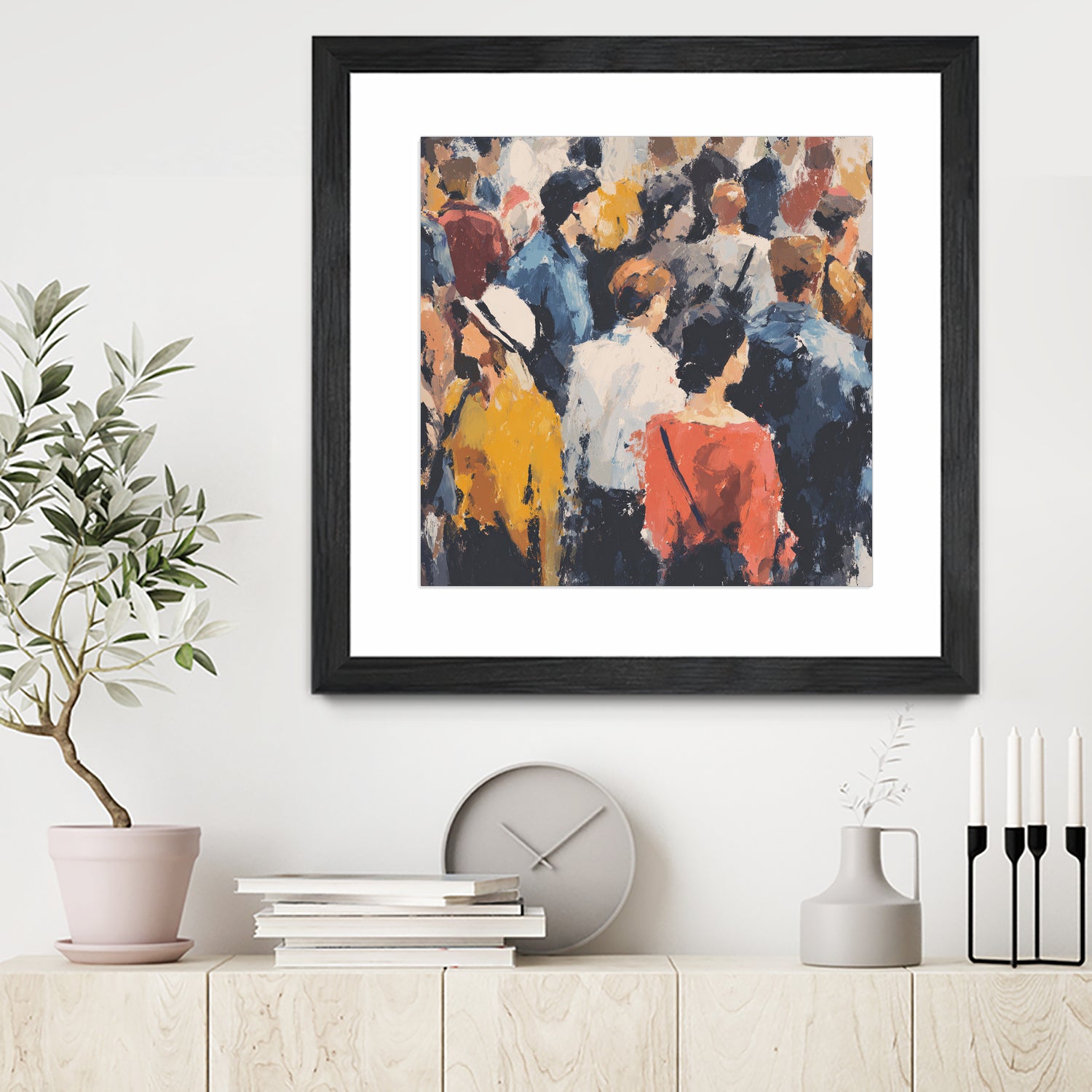 Faces in the Crowd II by Walker Noble on GIANT ART - figurative fashion other