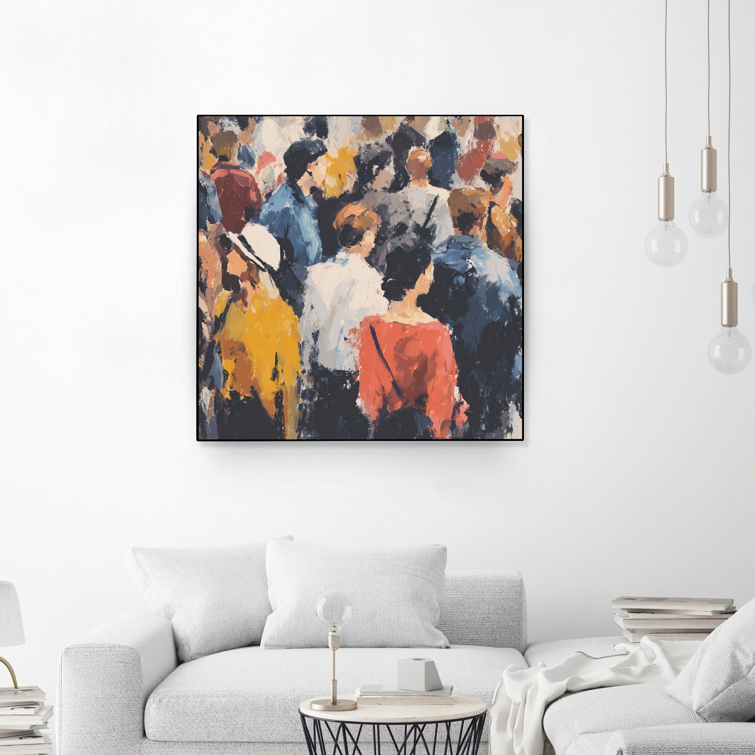 Faces in the Crowd II by Walker Noble on GIANT ART - figurative fashion other