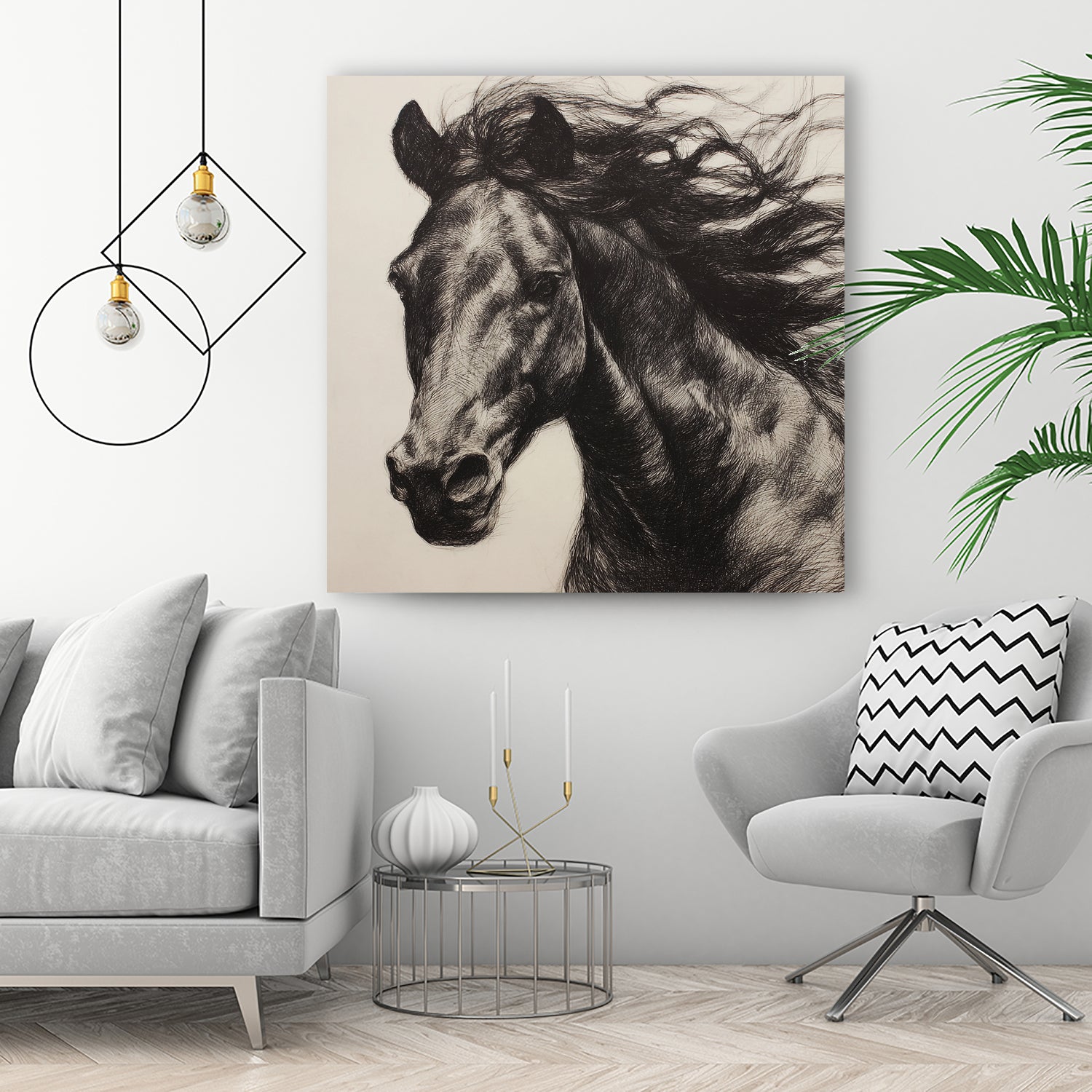 Western Plains Portrait II by Walker Noble on GIANT ART - animals nature horses