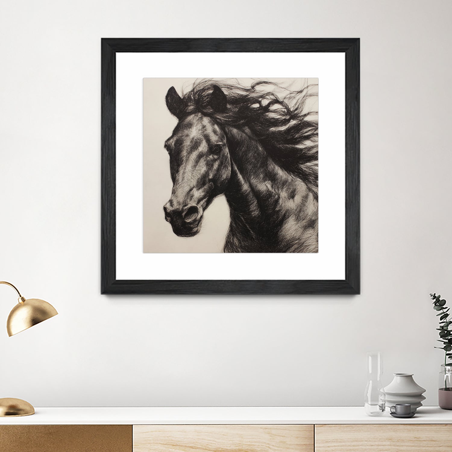 Western Plains Portrait II by Walker Noble on GIANT ART - animals nature horses