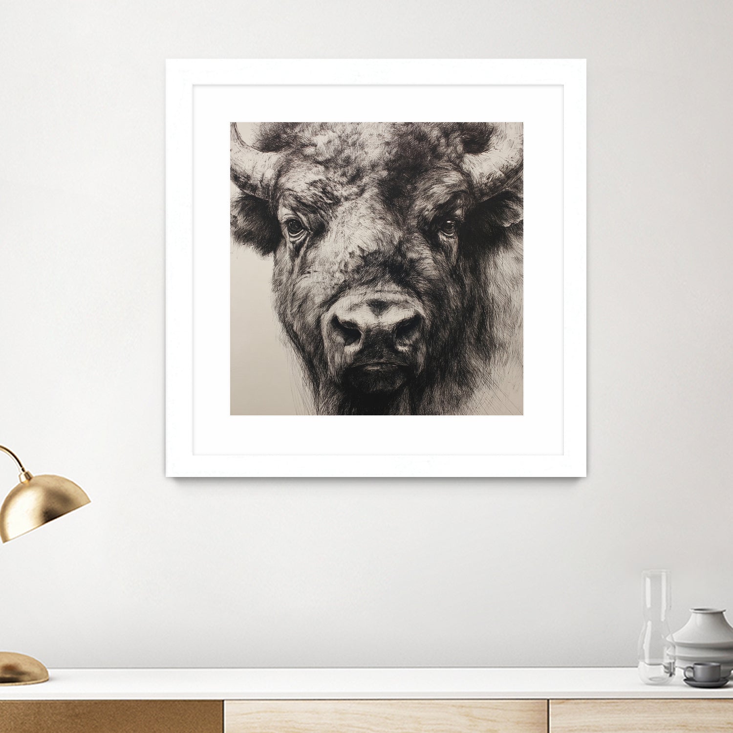 Western Plains Portrait I by Walker Noble on GIANT ART - animals nature horses