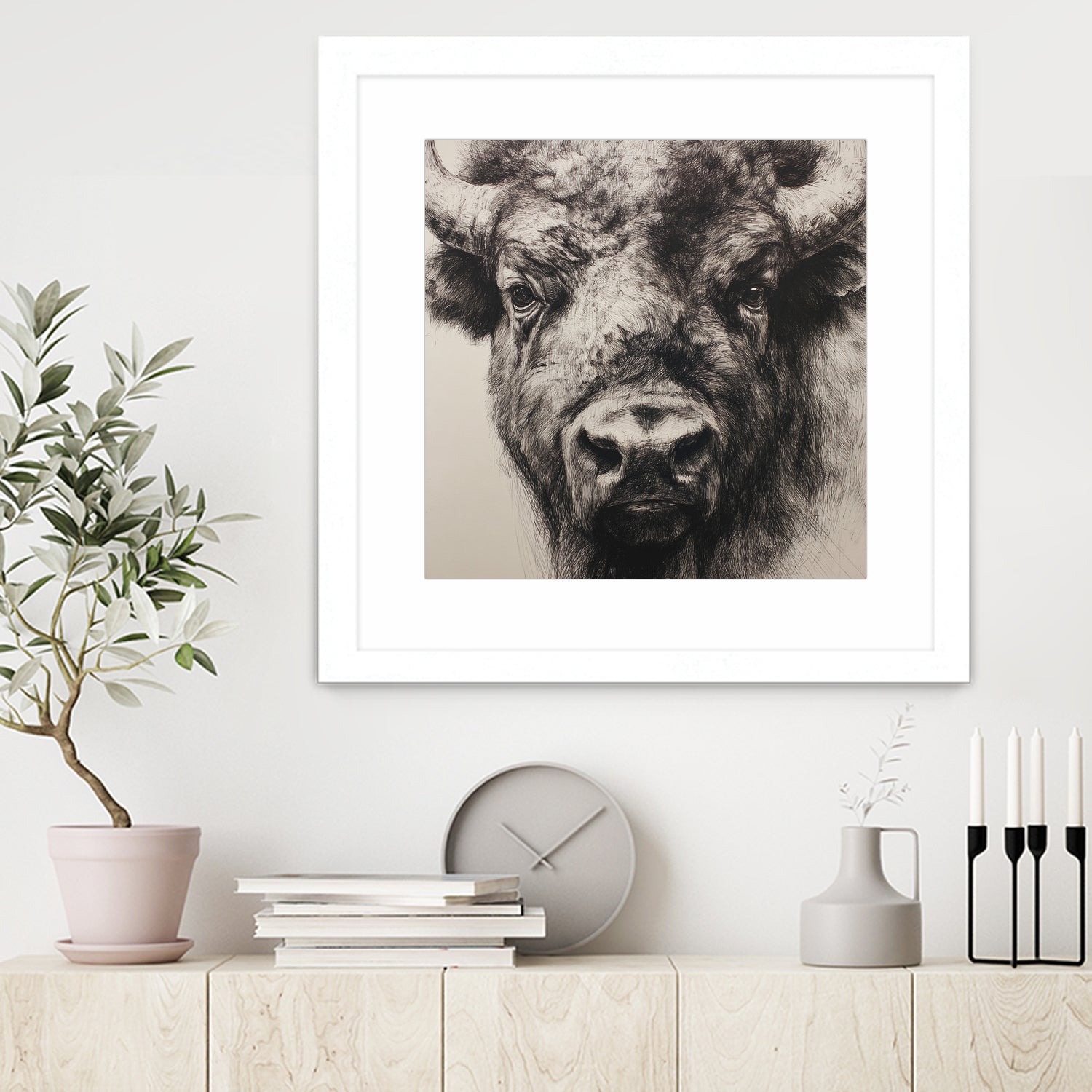 Western Plains Portrait I by Walker Noble on GIANT ART - animals nature horses