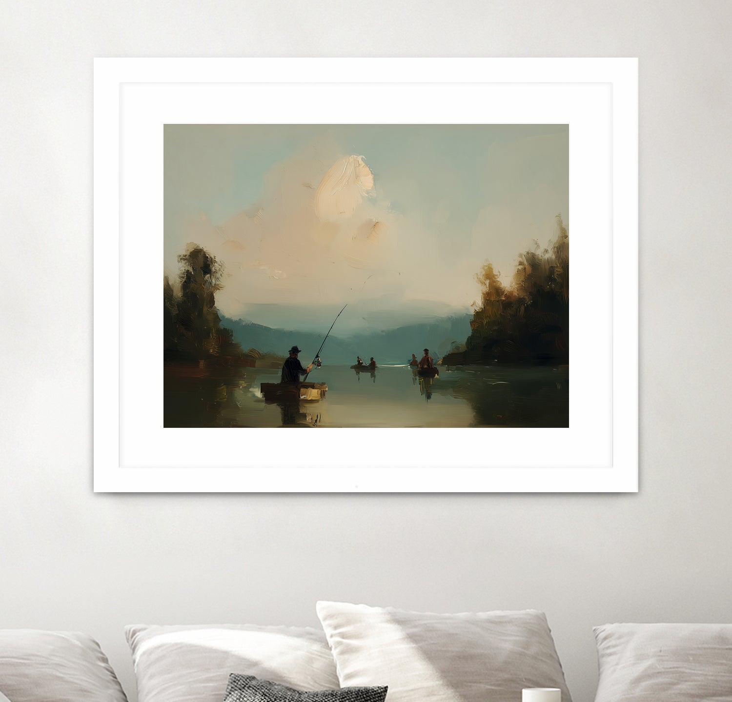 Twilight Catch I by Paula Freeman on GIANT ART - sports fishing