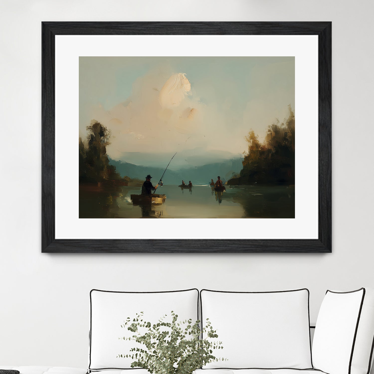 Twilight Catch I by Paula Freeman on GIANT ART - sports fishing