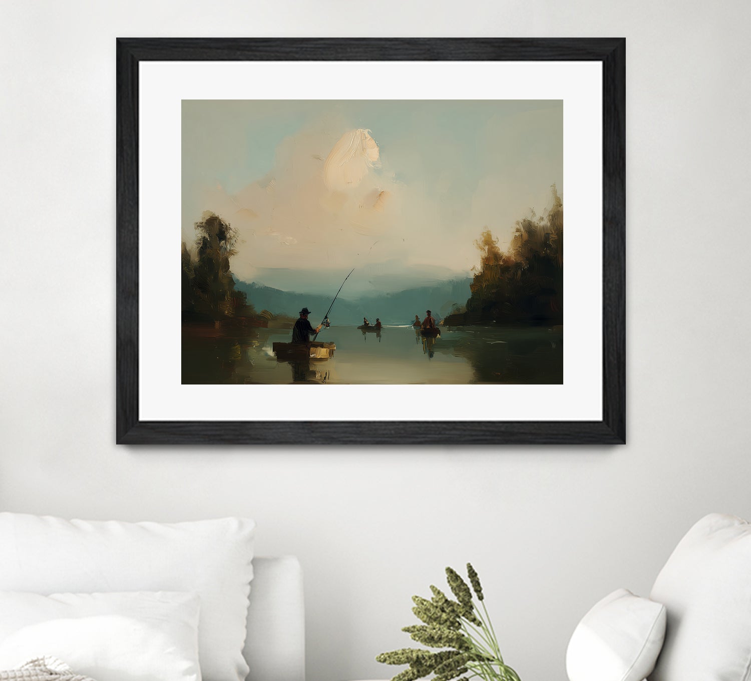 Twilight Catch I by Paula Freeman on GIANT ART - sports fishing