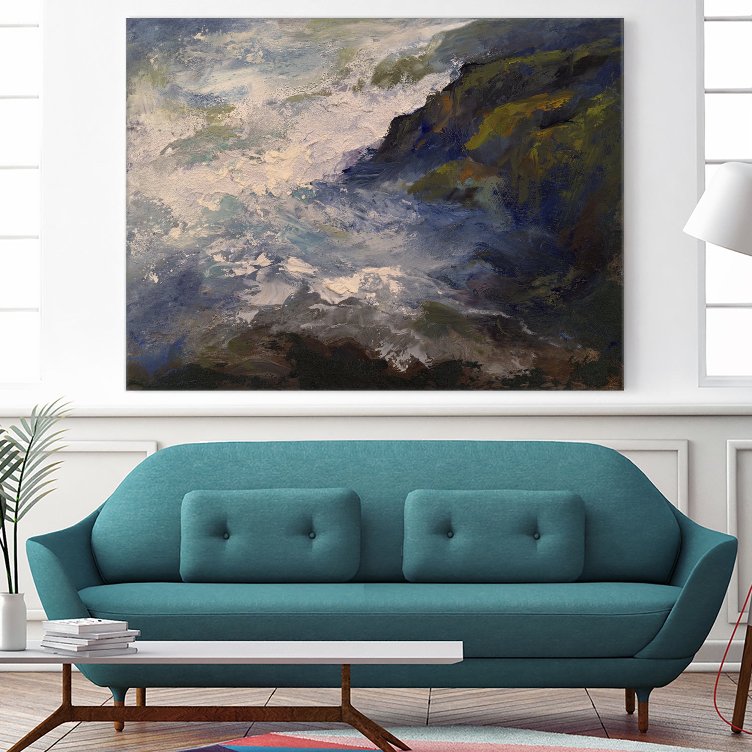 Cliff View by Sheila Finch on GIANT ART - landscapes seascapes seascapes