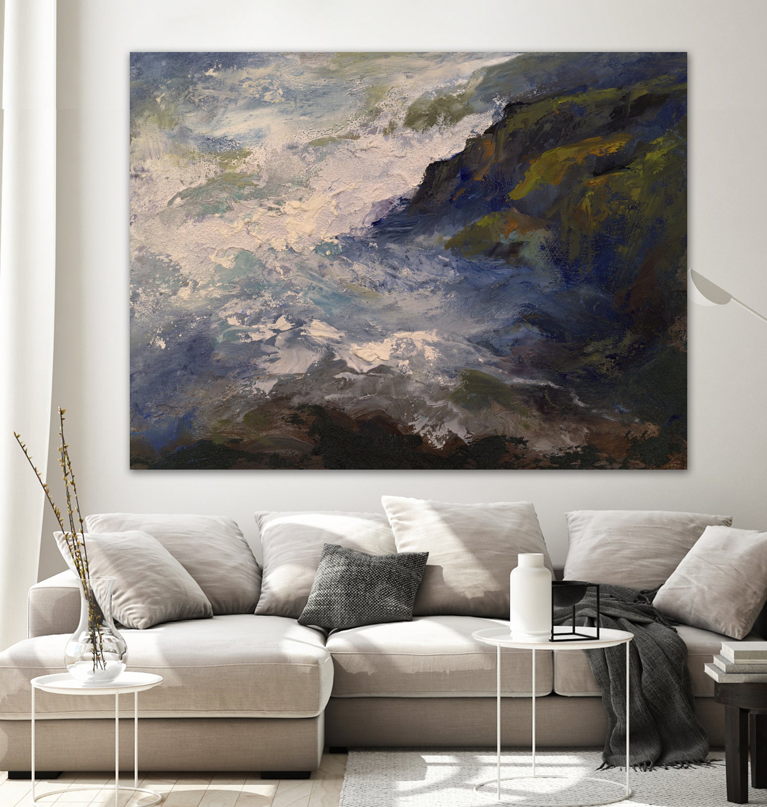 Cliff View by Sheila Finch on GIANT ART - landscapes seascapes seascapes