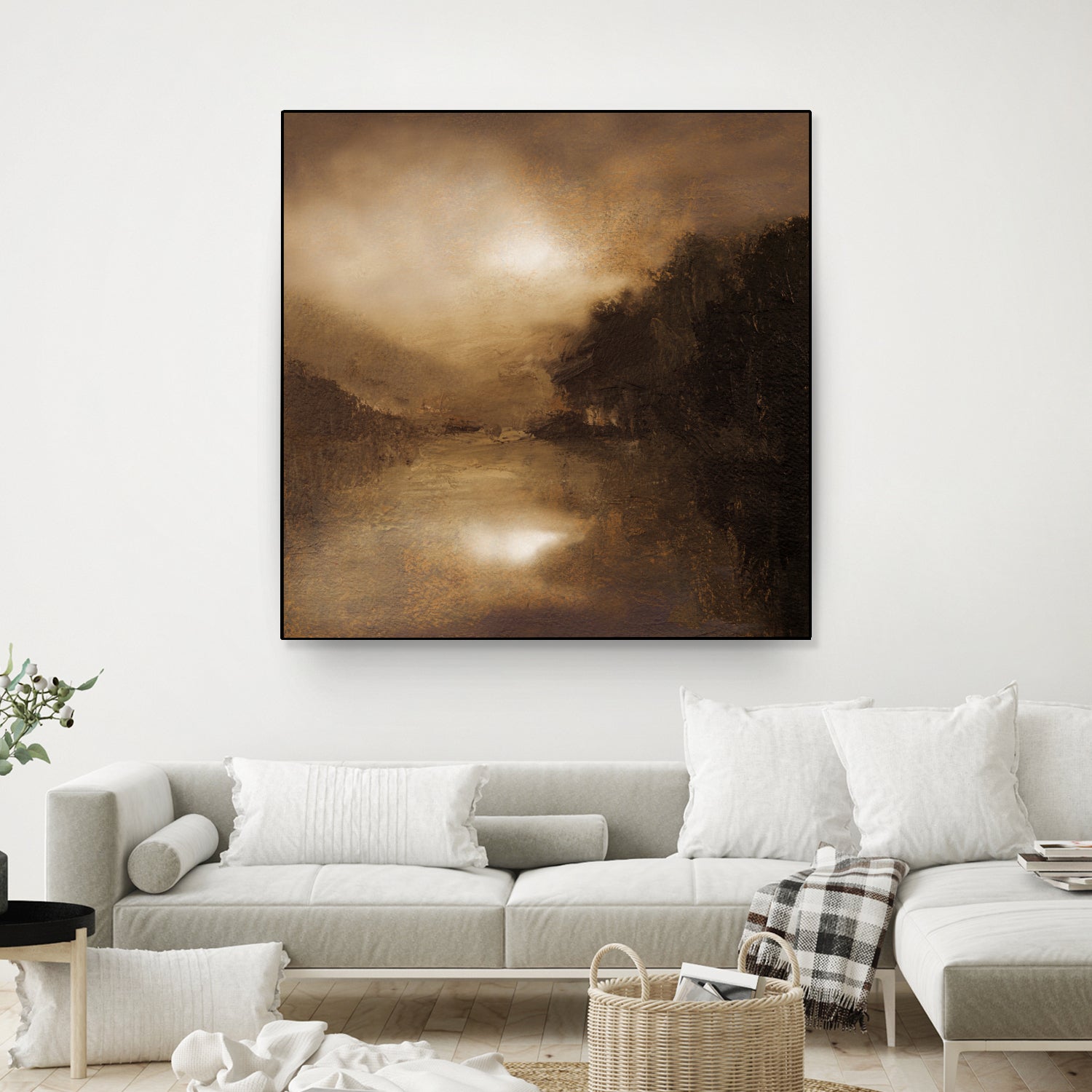 Hazy Moon by Sheila Finch on GIANT ART - landscapes seascapes lakes rivers