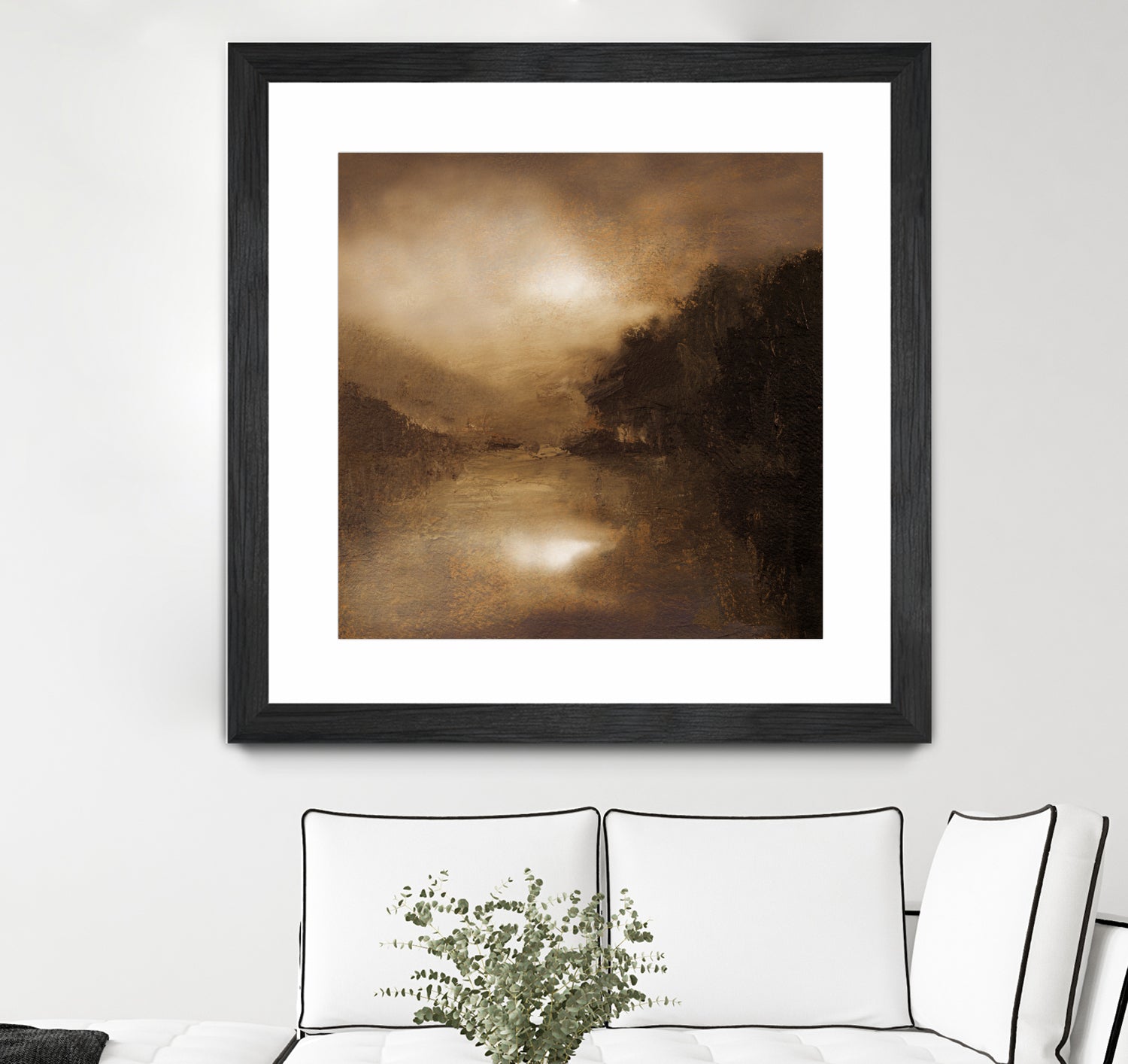 Hazy Moon by Sheila Finch on GIANT ART - landscapes seascapes lakes rivers