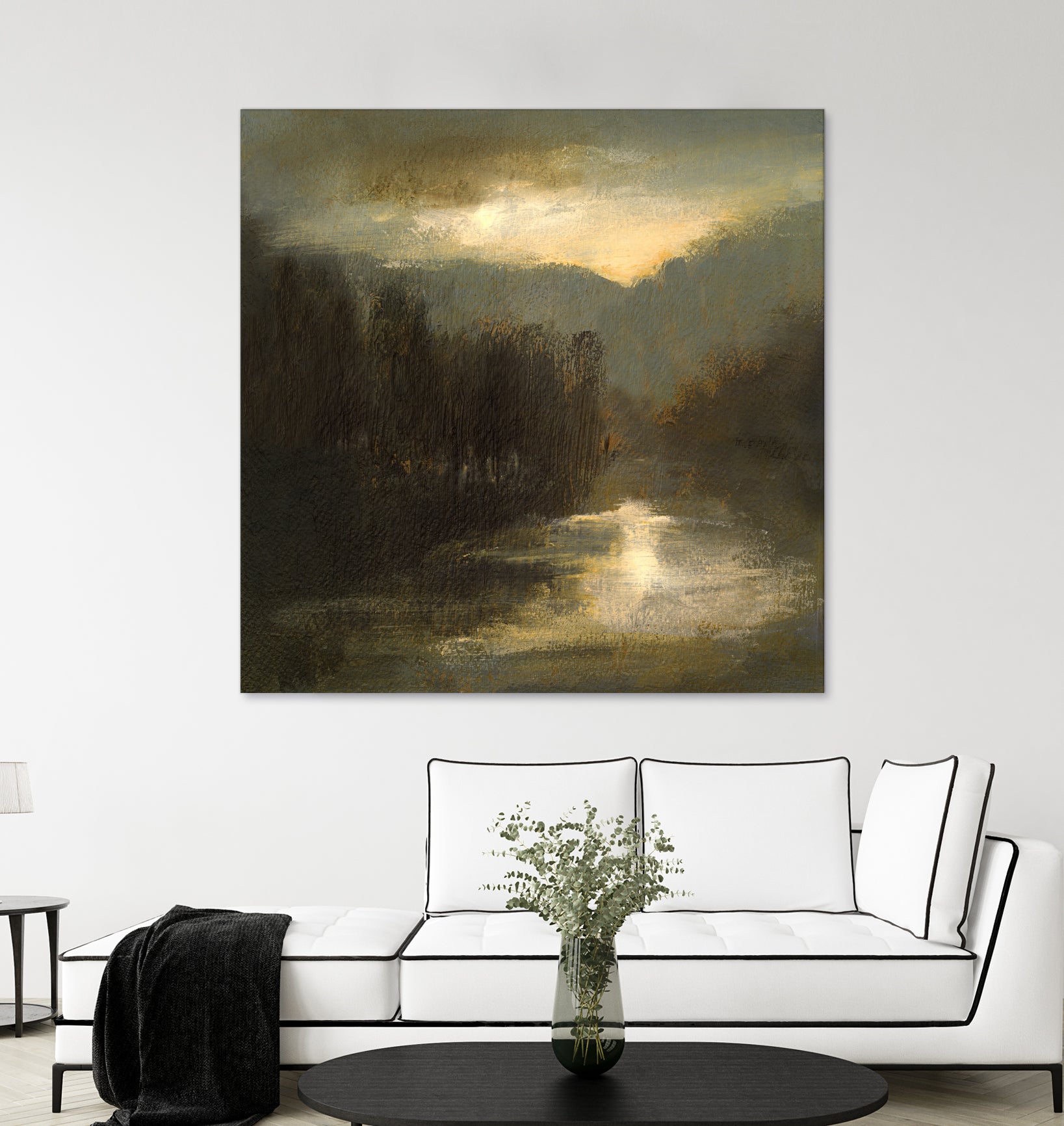 Nocturne in Gold by Sheila Finch on GIANT ART - landscapes seascapes lakes rivers