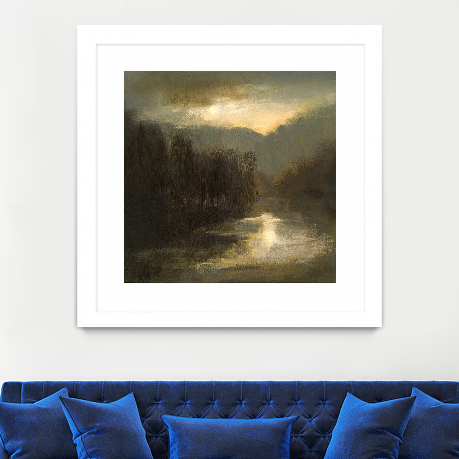 Nocturne in Gold by Sheila Finch on GIANT ART - landscapes seascapes lakes rivers