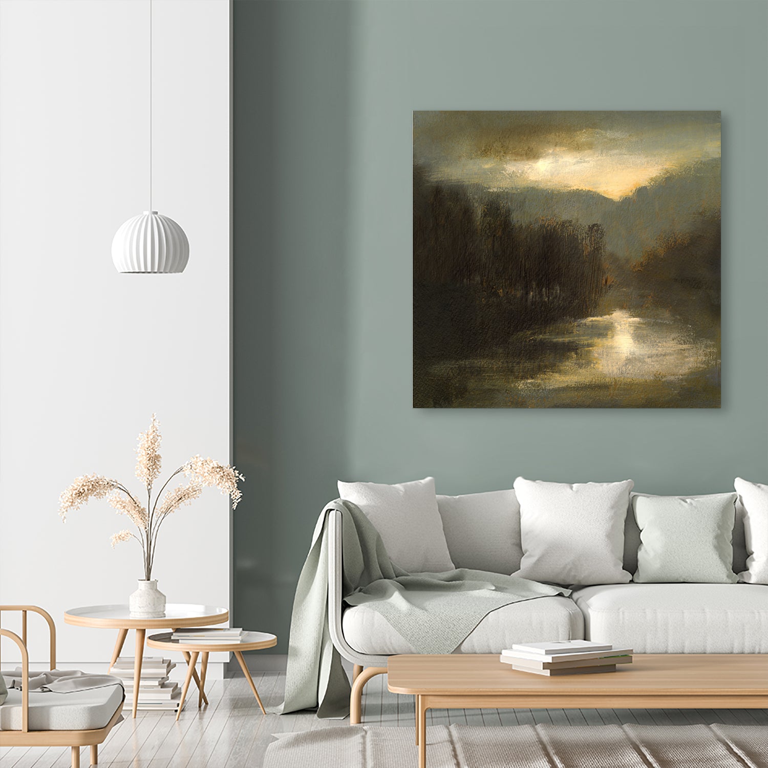 Nocturne in Gold by Sheila Finch on GIANT ART - landscapes seascapes lakes rivers