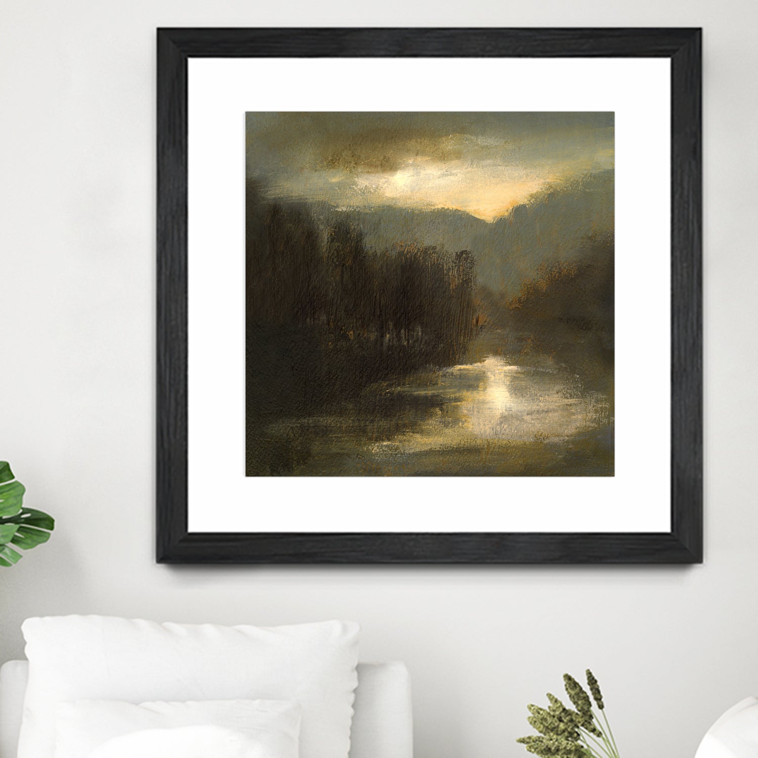 Nocturne in Gold by Sheila Finch on GIANT ART - landscapes seascapes lakes rivers