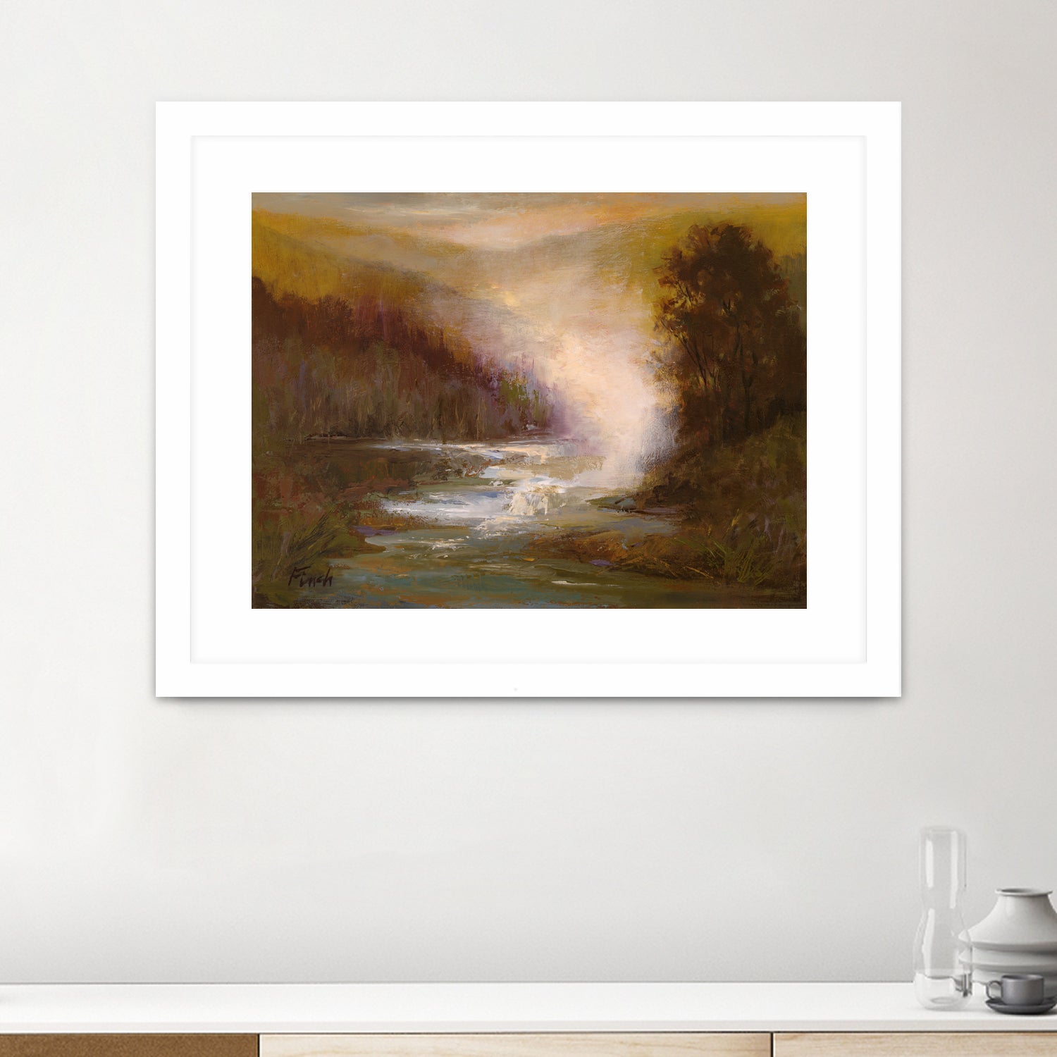 Waterfall Mist by Sheila Finch on GIANT ART - landscapes seascapes lakes rivers