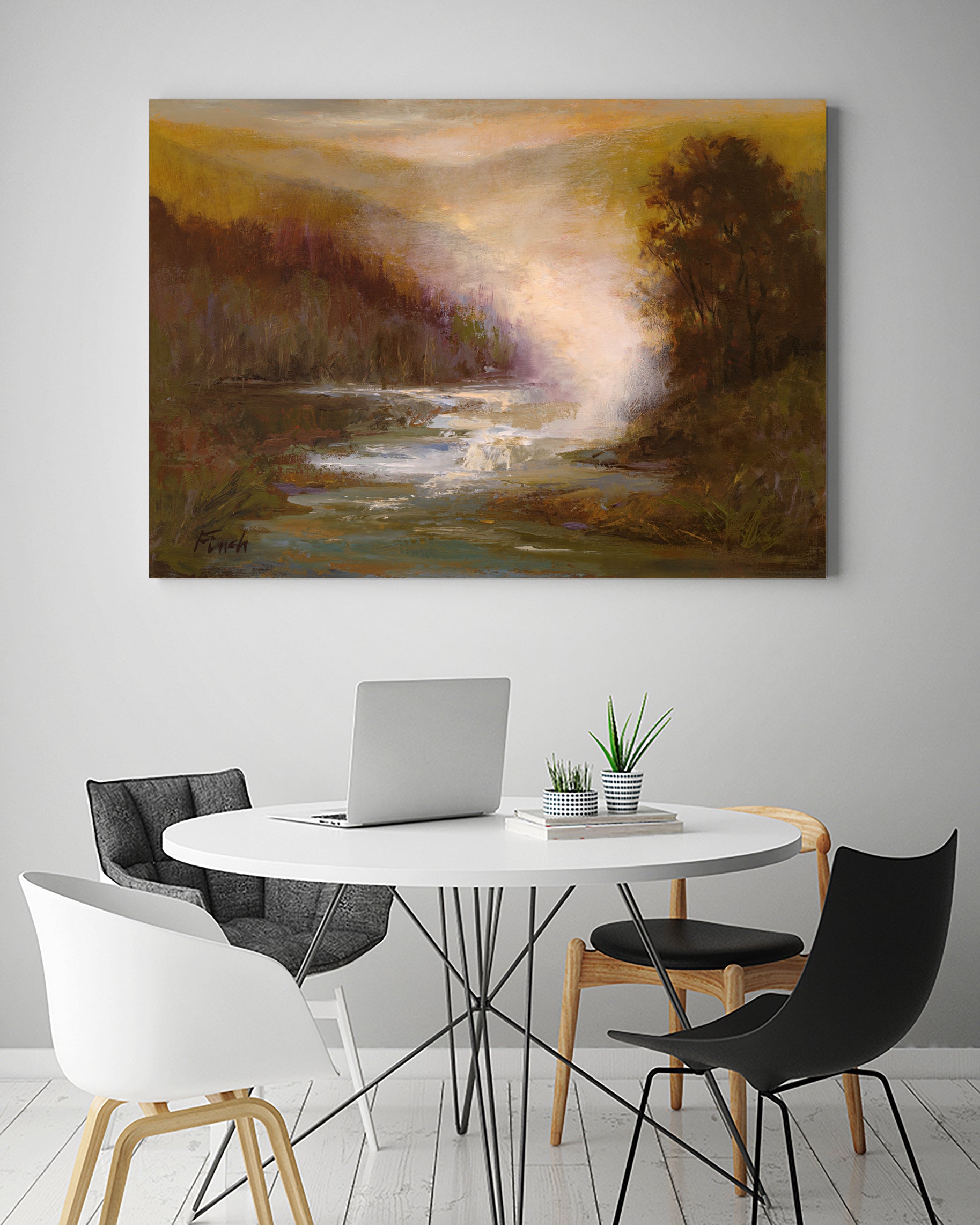 Waterfall Mist by Sheila Finch on GIANT ART - landscapes seascapes lakes rivers