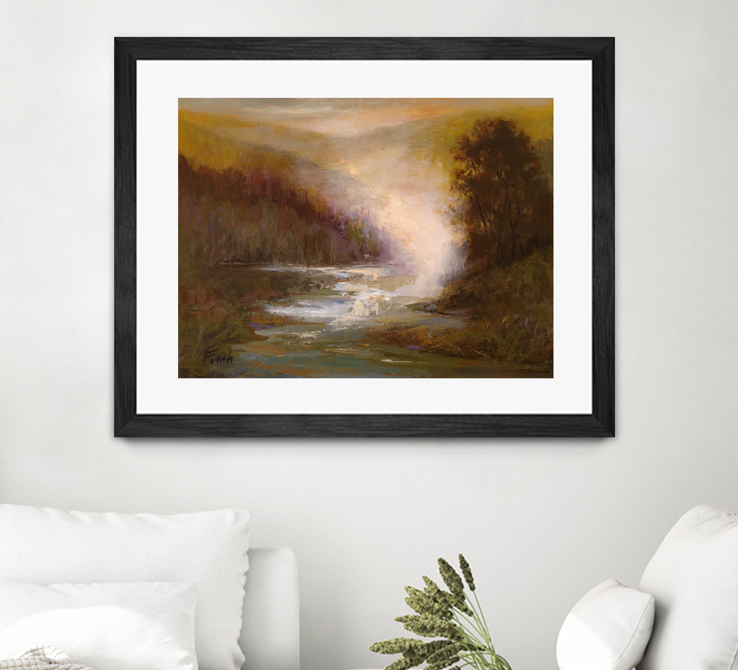 Waterfall Mist by Sheila Finch on GIANT ART - landscapes seascapes lakes rivers