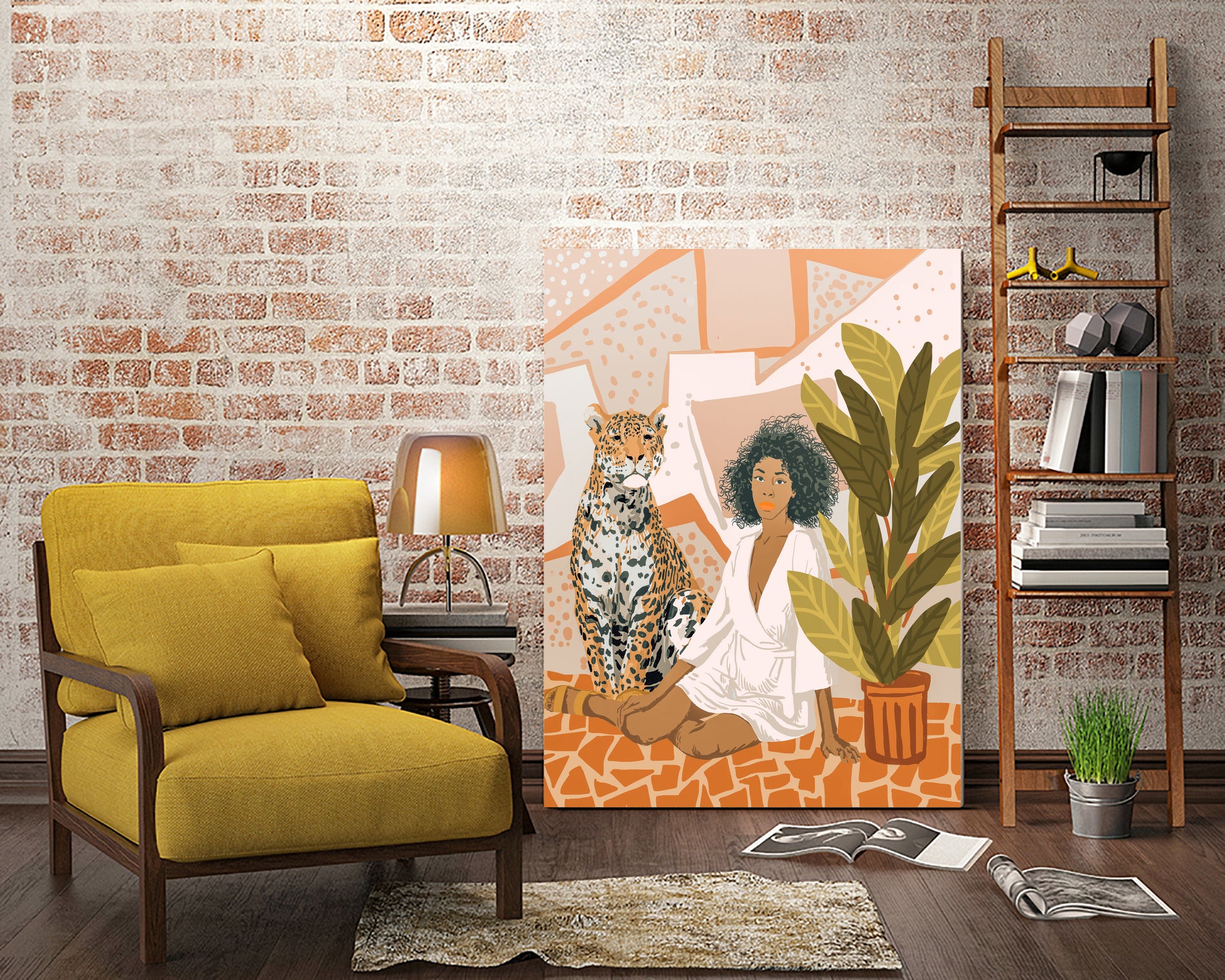 House Guest by 83 oranges on GIANT ART - brown digital