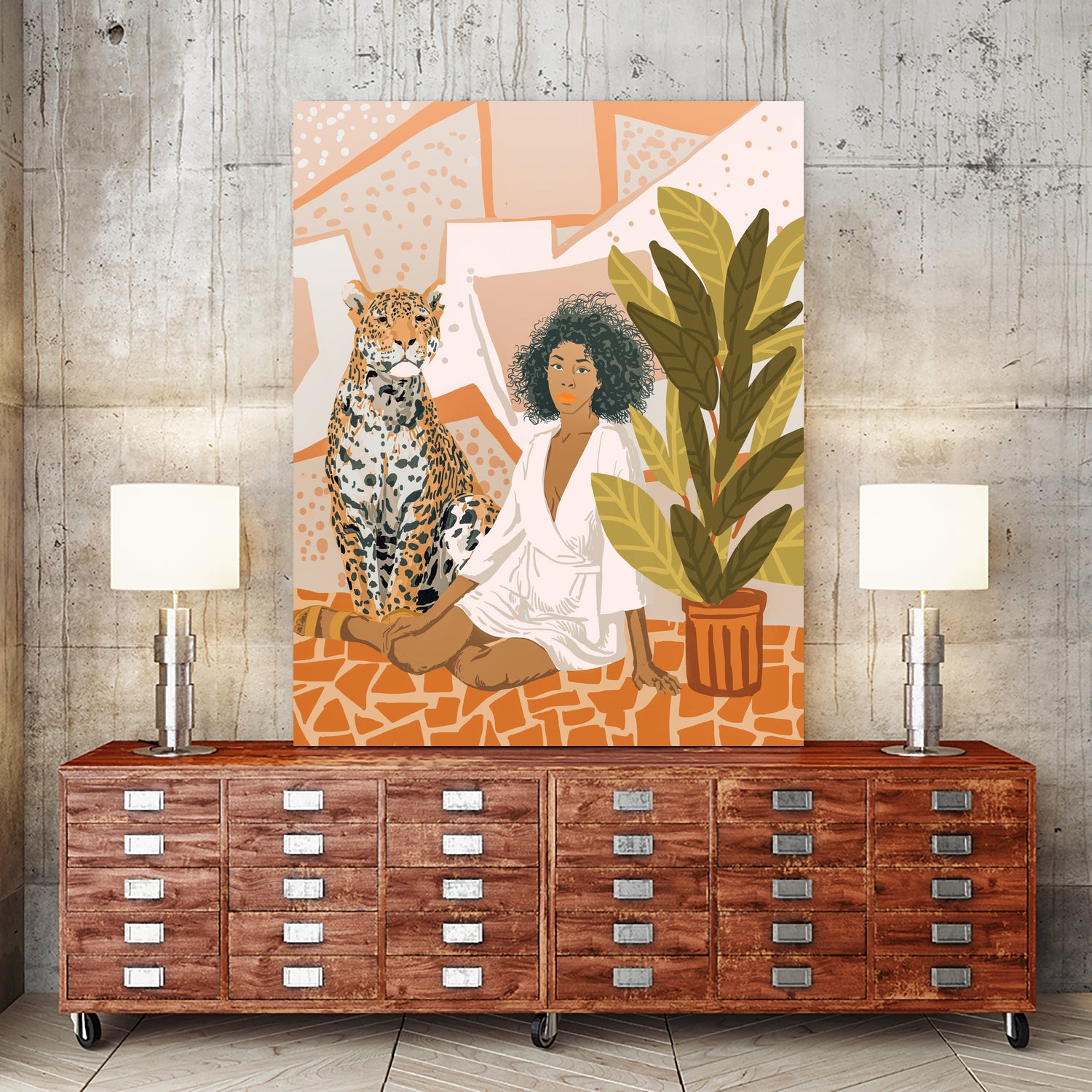 House Guest by 83 oranges on GIANT ART - brown digital