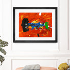 Poisson barbu by Pierre David on GIANT ART - red abstract canadien