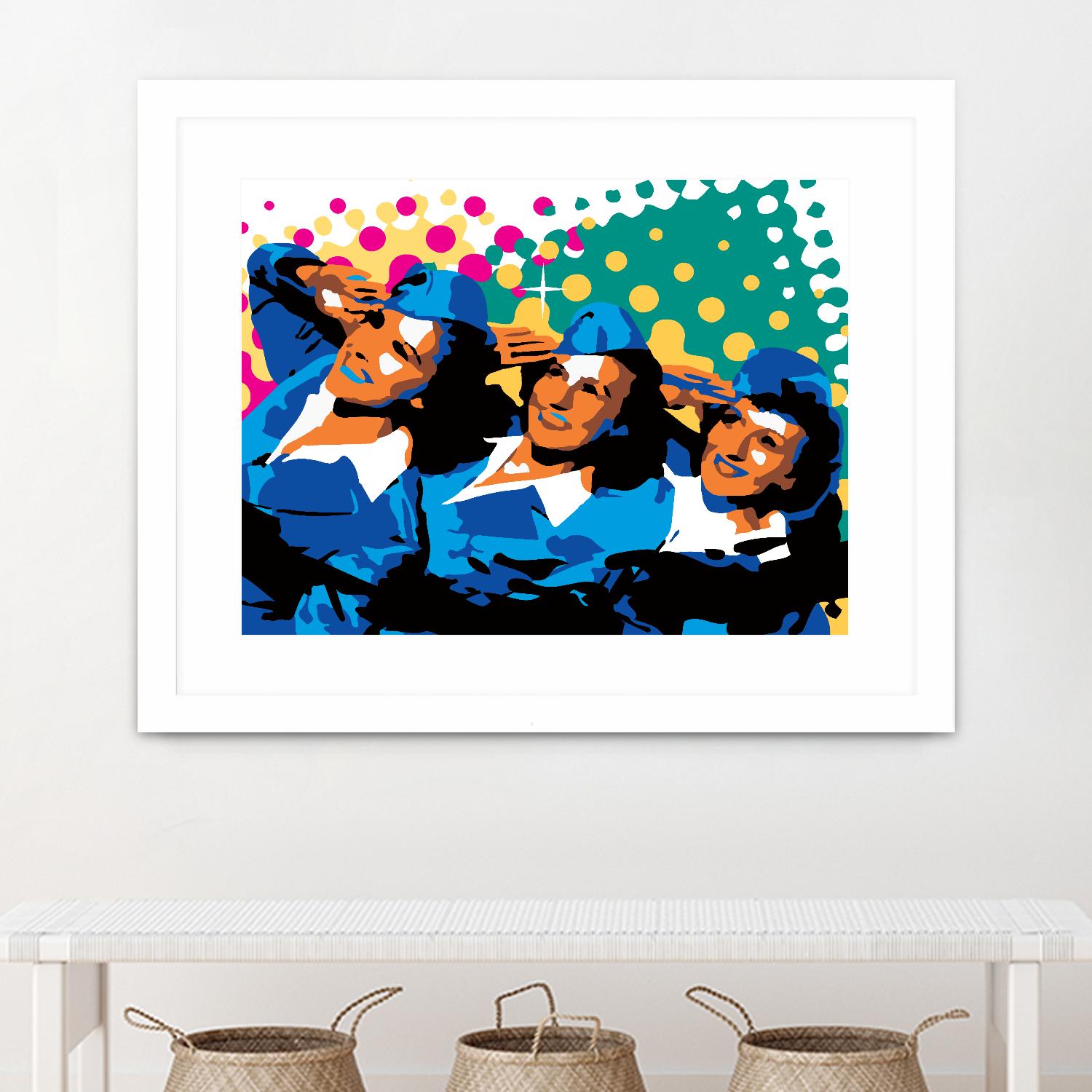 Sisters by Ray Lengelé on GIANT ART - green pop art - alternative