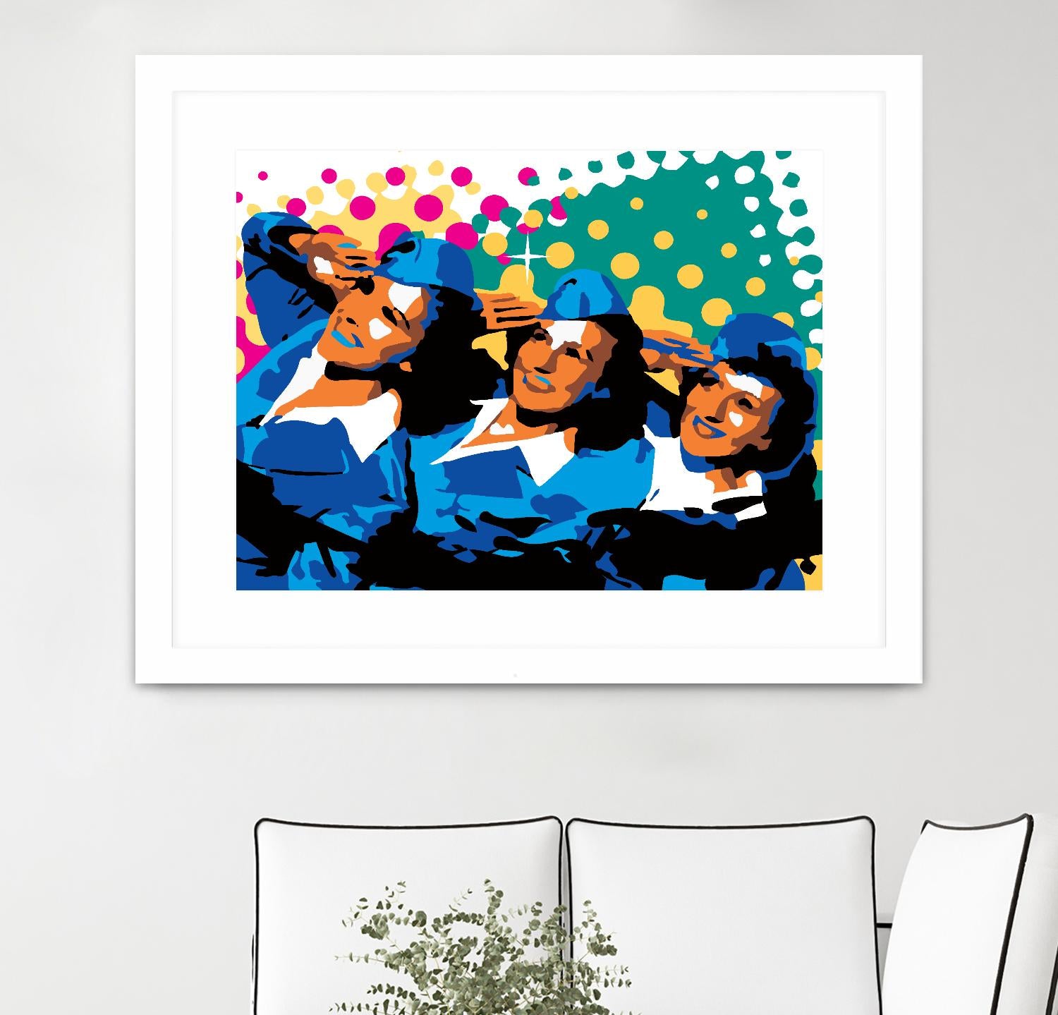 Sisters by Ray Lengelé on GIANT ART - green pop art - alternative
