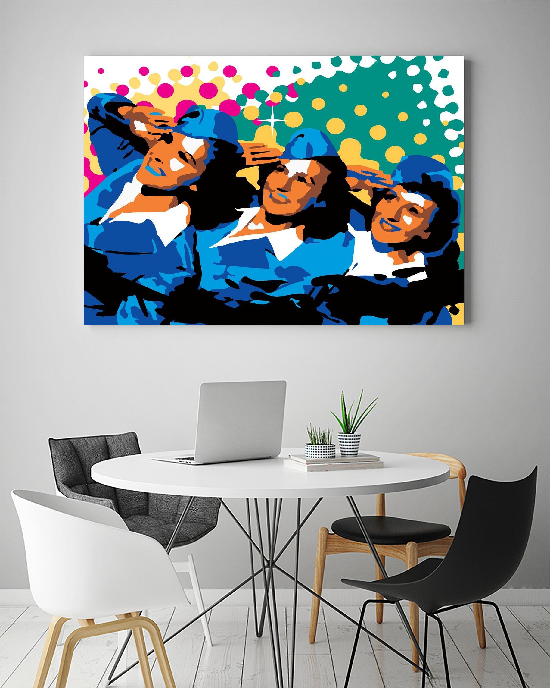 Sisters by Ray Lengelé on GIANT ART - green pop art - alternative