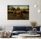 2 Horses by Daniel Stanford on GIANT ART - gold animals exotique