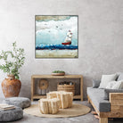 Vents et marées by Marie Claprood on GIANT ART - white sea scene