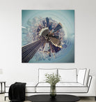 City Center I by Jean-François Dupuis on GIANT ART - blue city scene buildings