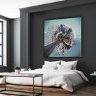 City Center I by Jean-François Dupuis on GIANT ART - blue city scene buildings