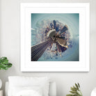 City Center I by Jean-François Dupuis on GIANT ART - blue city scene buildings