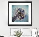 City Center I by Jean-François Dupuis on GIANT ART - blue city scene buildings