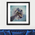 City Center I by Jean-François Dupuis on GIANT ART - blue city scene buildings