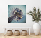 City Center I by Jean-François Dupuis on GIANT ART - blue city scene buildings