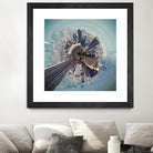 City Center I by Jean-François Dupuis on GIANT ART - blue city scene buildings