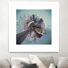 City Center I by Jean-François Dupuis on GIANT ART - blue city scene buildings