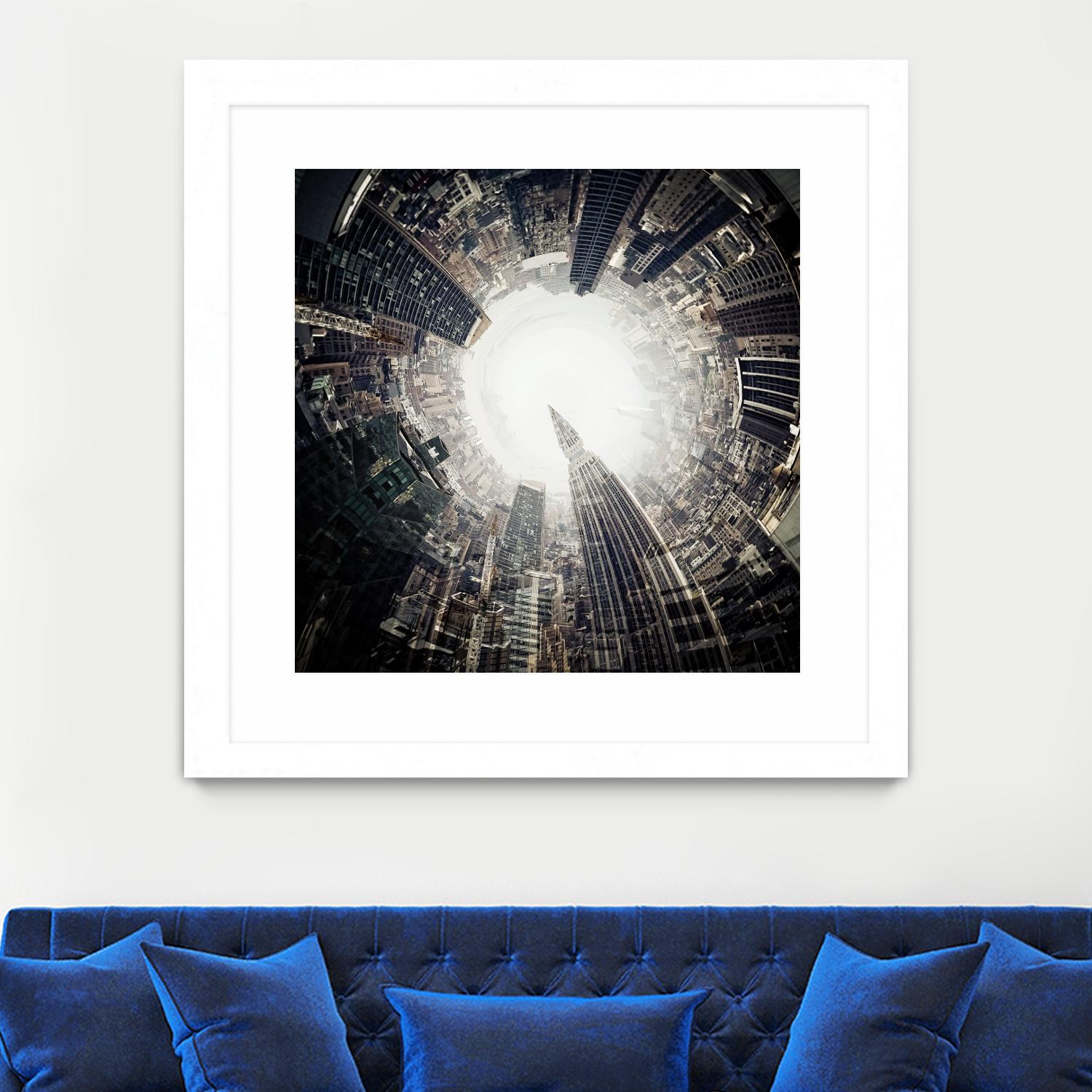 City Center II by Jean-François Dupuis on GIANT ART - white city scene ville